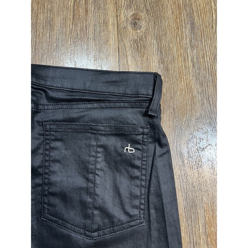 Rag & Bone Womens Black Mid Rise Skinny Leg Legging Black Cotton Size 30 - Picture 8 of 11